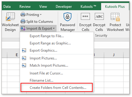 shot create folder by cell contents 1